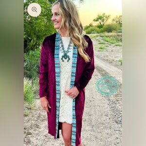Sterling Kreek Women's Wine and Dine Velvet Duster